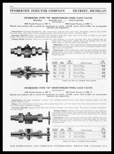 1939 Penberthy Injector Co Drop-Forged Gage Valves Detroit Michigan Print Ad
