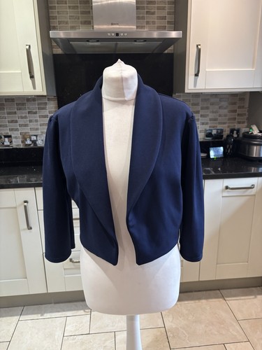 Little navy blue jacket bolero - navy,
