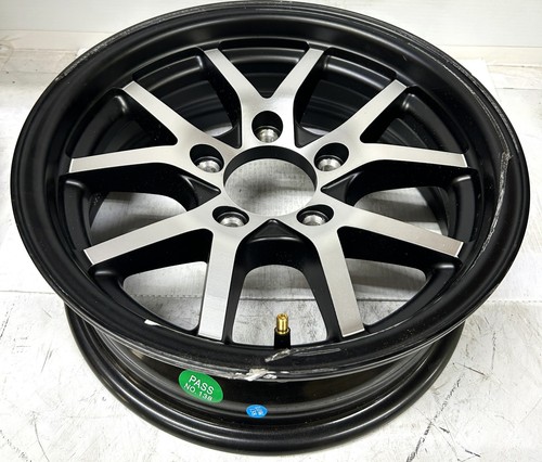 14x5 lug black machined - black,