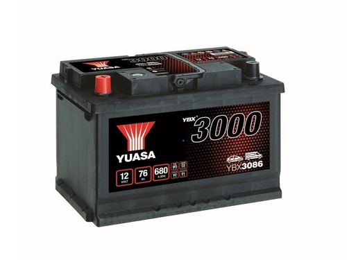 Yuasa car battery 12v 76ah - battery,