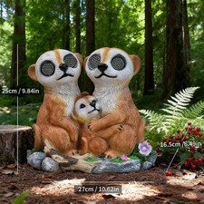 Garden Meerkat Family Solar
