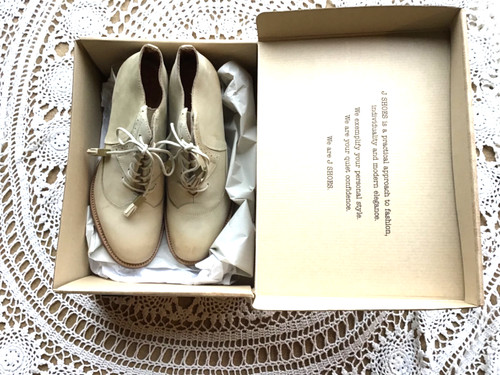 Shoes western inspired bone - j,
