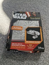 Disney Star Wars TFA Metal Earth 3D Metal Model Kit Millennium Falcon