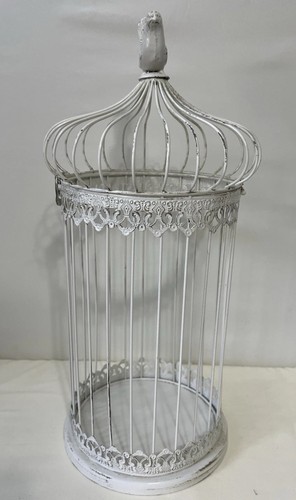 Ivory bird cage wishing well - cage,