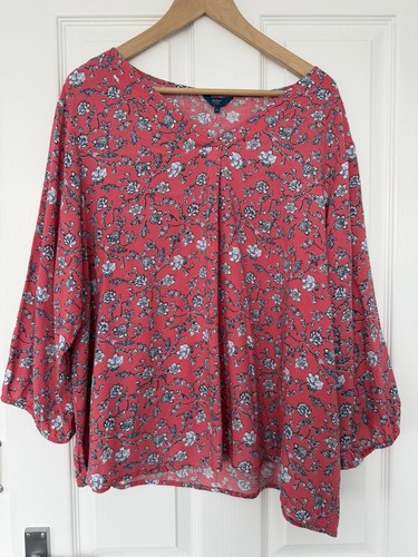 Cotton traders coral floral - cotton,