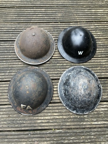Original ww2 british helmets - ww2,