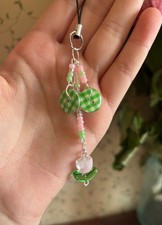 Handmade Beaded Keychain Phone