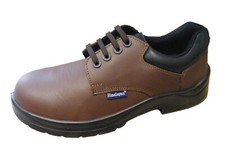 Mens Brown Work Safety Shoes