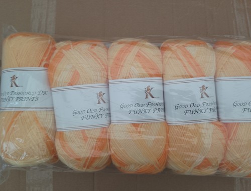 500g knitco funky prints - 500g, lemon