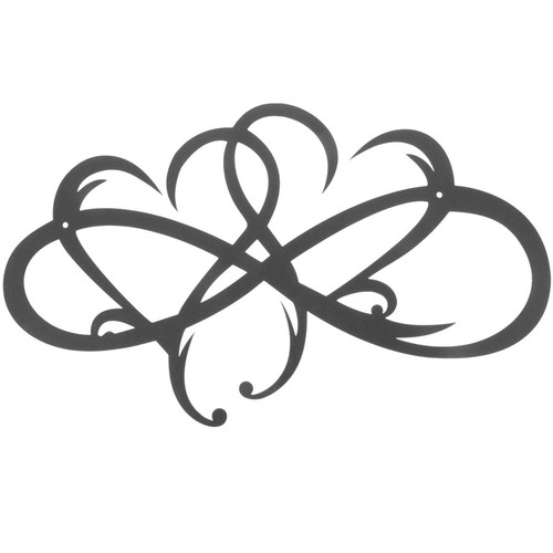 Metal wall art ornament heart - art,
