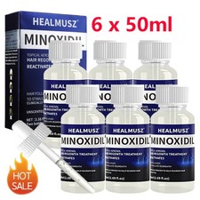 6 Pack Minoxidil 5% Extra Strength Men Hair Regrowth Treatment 6 Month Supply UK