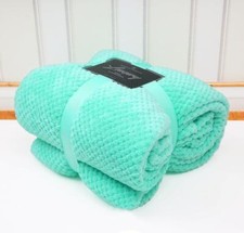 Popcorn waffle blanket fleece - waffle,