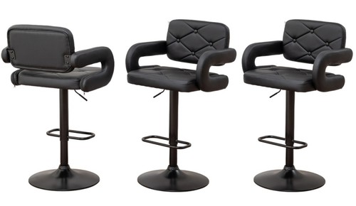 Black bar stools large - x,
