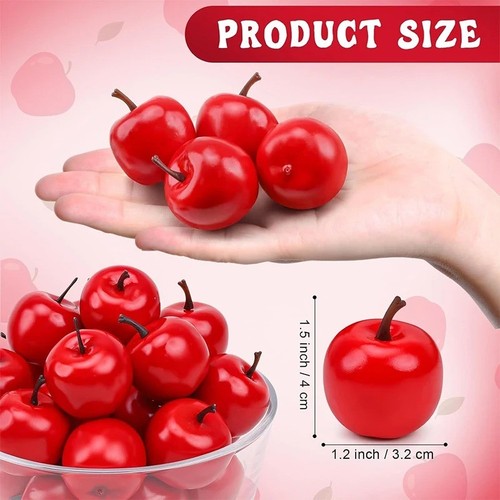 20pcs mini artificial - mini, red