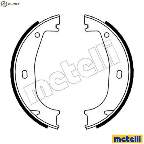 Brake shoe set parking - shoe,