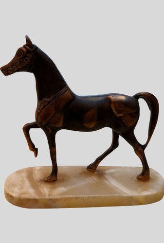 Vintage brass horse - vintage,