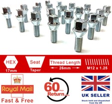 20 x M12 x 1.25 26mm thread
