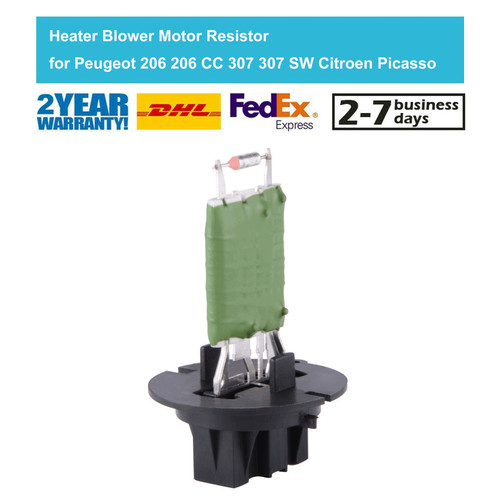Heater blower motor - blower, resistor