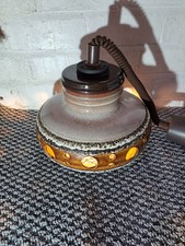 Vintage 1970'S Fat Lava Pull Down Ceiling Light 