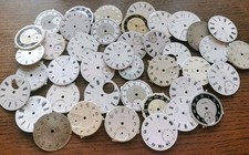 Pocket Watch Dials, Mix of Ceramic / Metal Dials, Watchmaker Parts #O381