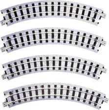 Kato 52-220 Narrow Gauge Unitrack R183mm 7'' Radius 45 Curve Track 4 pcs OO9 H0e