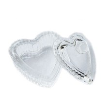 Dappen dish glass - dish, heart
