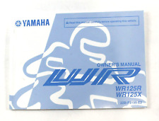 Genuine 2009-2017 Yamaha WR125R / WR125X / English Owners Manual 22BF8199E2