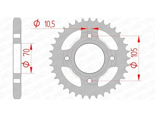Afam standard steel crown - afam,