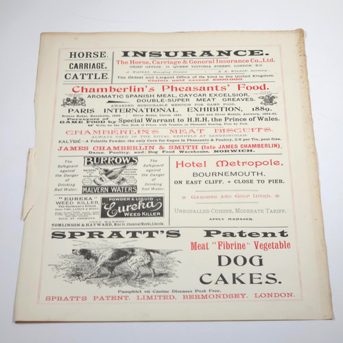 1896 spratt dog cakes - spratt's,