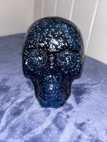 Glass skull head - glass,