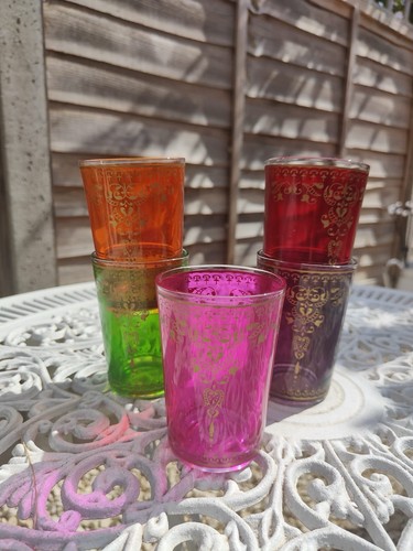 Moroccan hand painted tea - hand-painted,