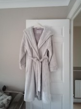 M&S ROSIE HOODED DRESSING GOWN  size UK 16/18 STANDARD LENGTH 