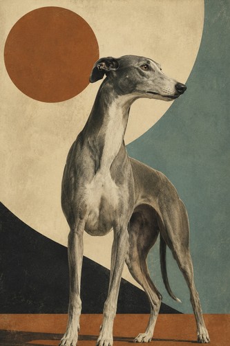 Greyhound dog artistic - greyhound,