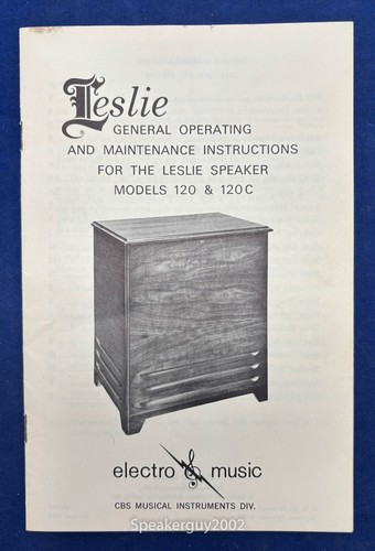 Original leslie speaker model - original,