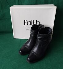Faith Black Ankle Boots