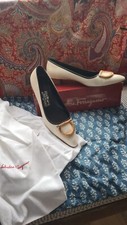 Salvatore Ferragamo Women's Shoes Size 9 ½ (7.5 UK) Vintage Leather Italy