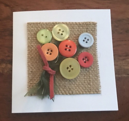 Handmade button bouquet - ‘button, bouquet’