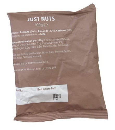 British army ration just - army, nuts