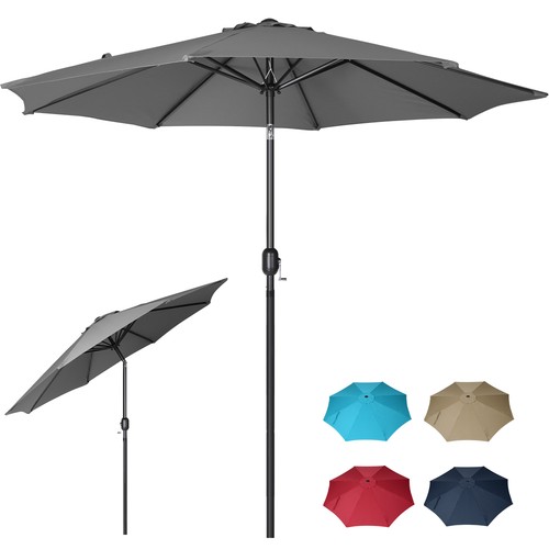 Garden parasol sun shade - 2.7m,