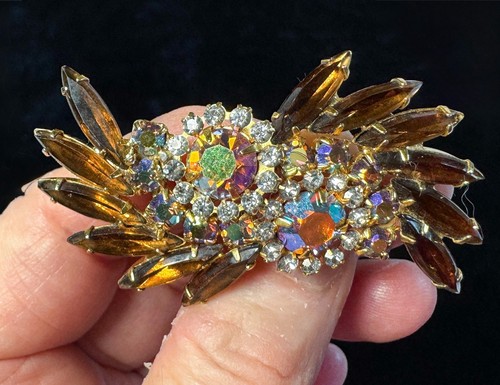 Vintage amber navettes - vintage,