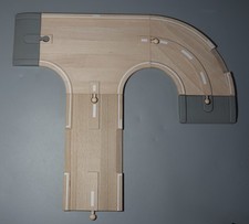 BRIO ROAD TRACK  CURVE STRAIGHT T-SWITCH T Junction and Ramps for Wooden Railway