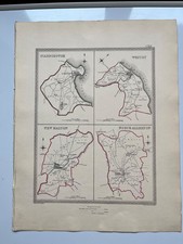 Yorkshire towns antique maps