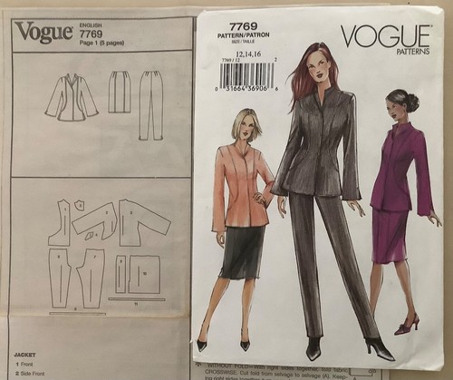 Vogue 7769 sewing - sewing, pattern