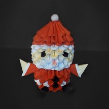3D Origami Santa Claus - Self