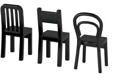 IKEA FJANTIG 3x Black Chair