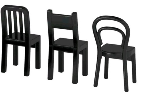 Ikea fjantig black chair - ikea,