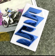 Blue 3D Badge Tank Emblem Logo Sticker  For Suzuki Graphics Decals