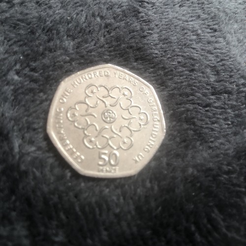 50p coin celebrating - coin, one