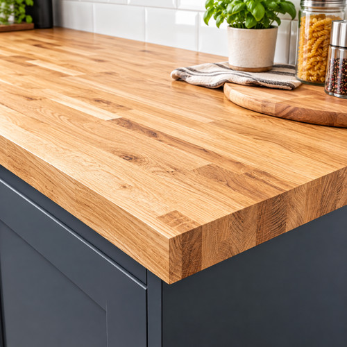 Solid oak kitchen worktop - solid,