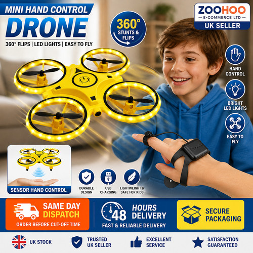 Mini hand control drone - control,